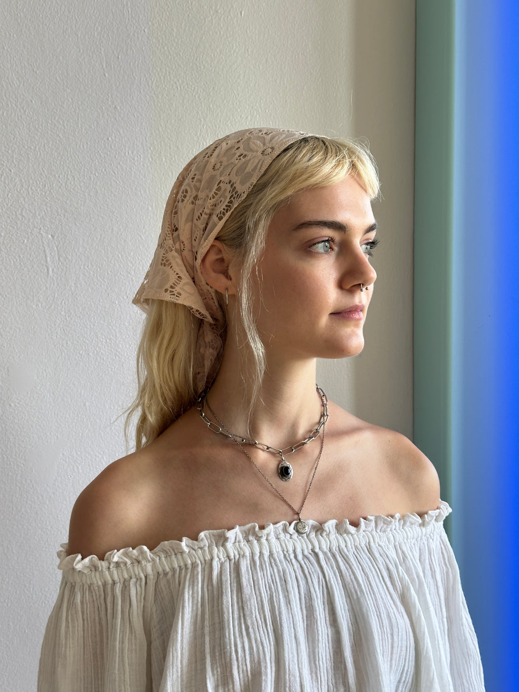 Stretch Lace Headscarf
