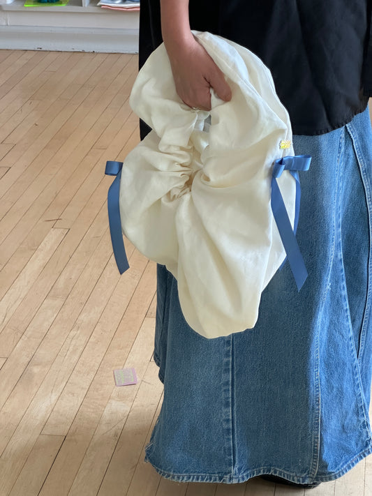 Linen Baguette Bag