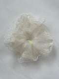 Lacy Silk Organza Scrunchie