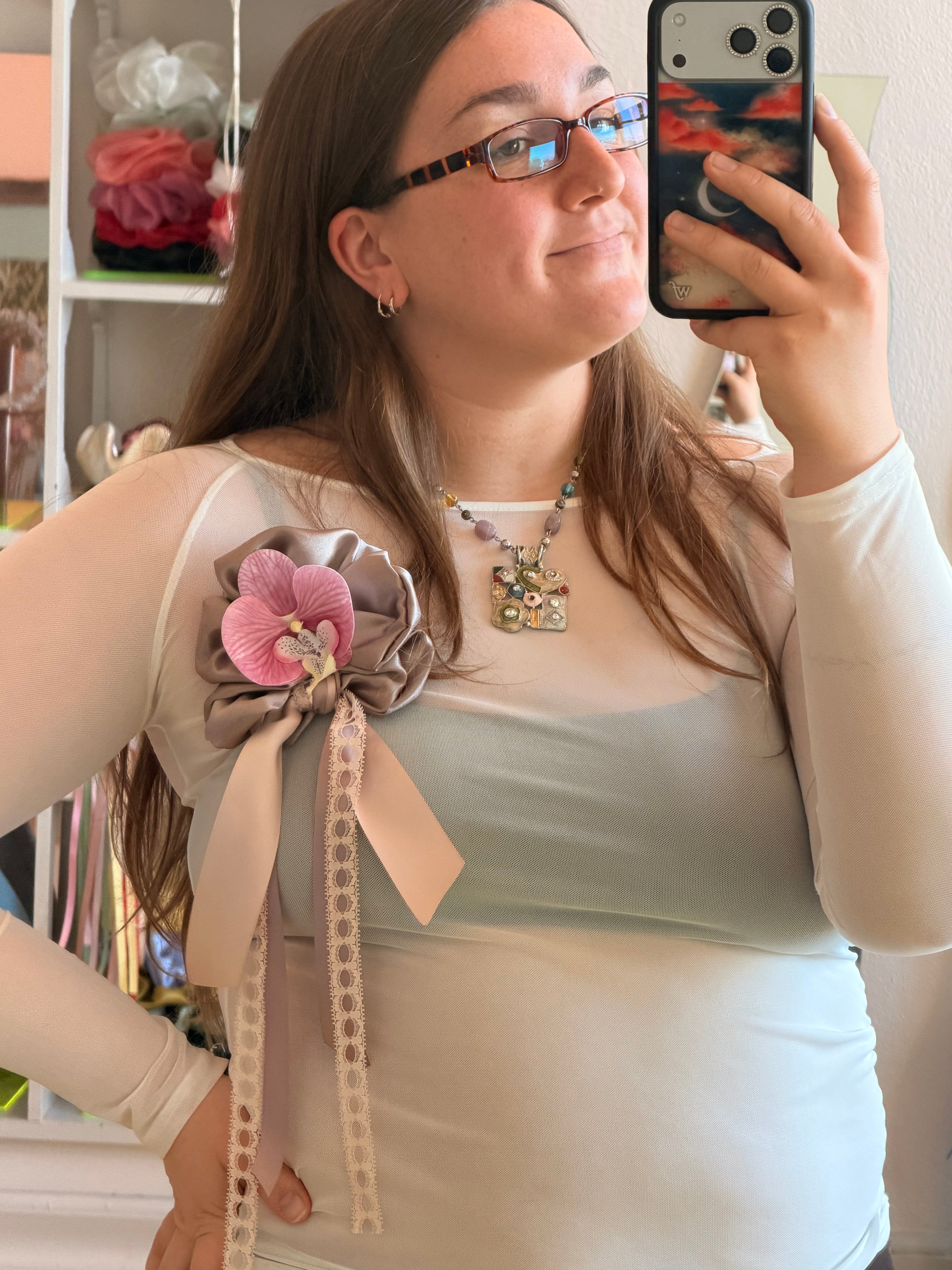 Odette Orchid Brooch