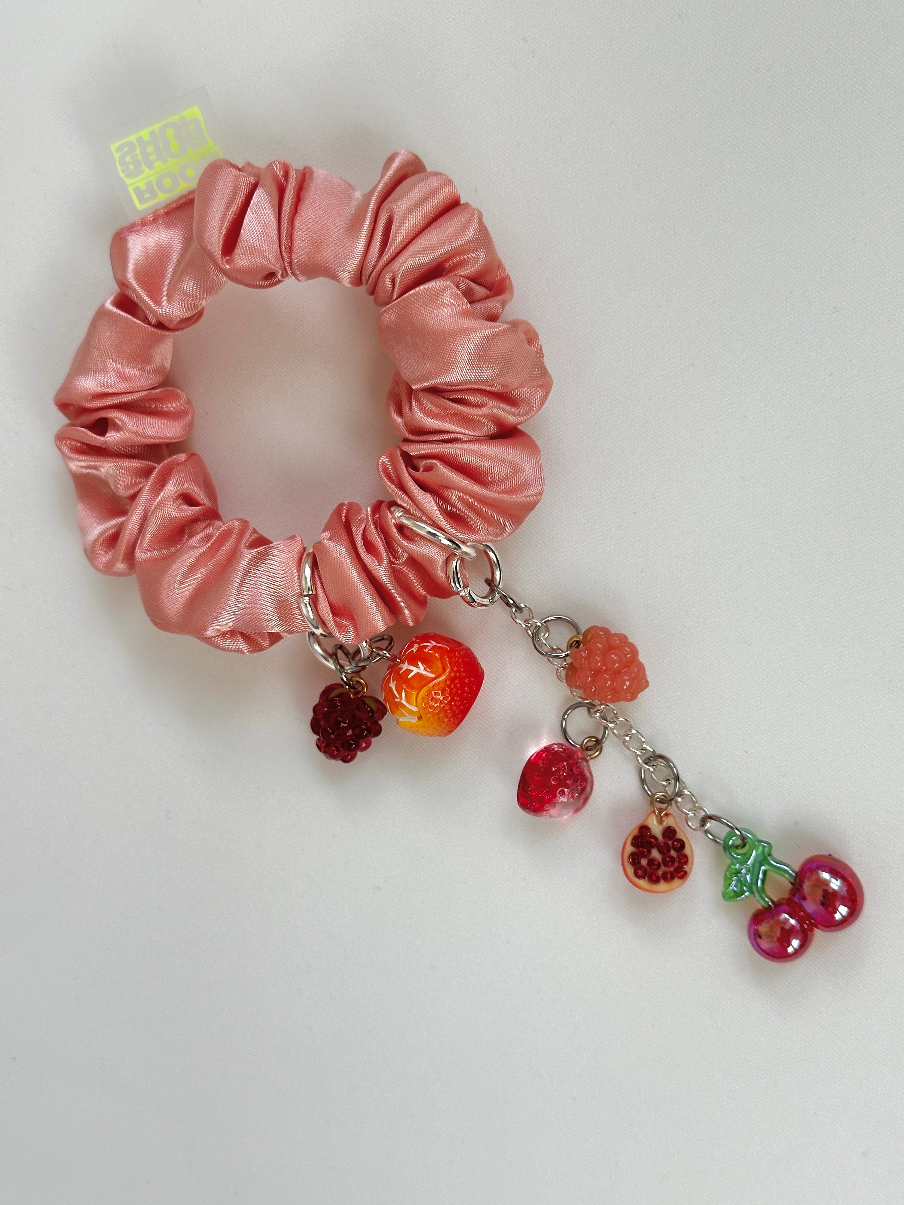 Juicy Fruit Charm Scrunchie