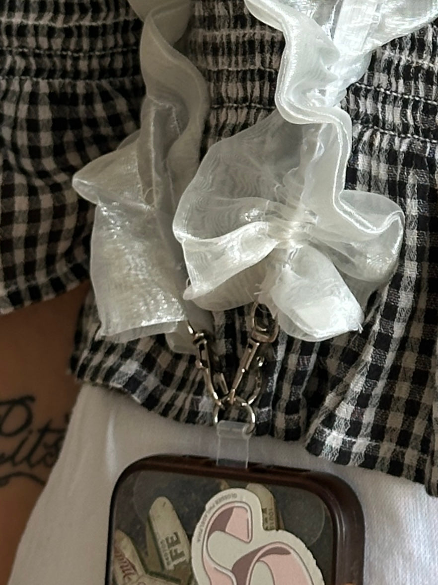 The Ruffle Phone Wristlet