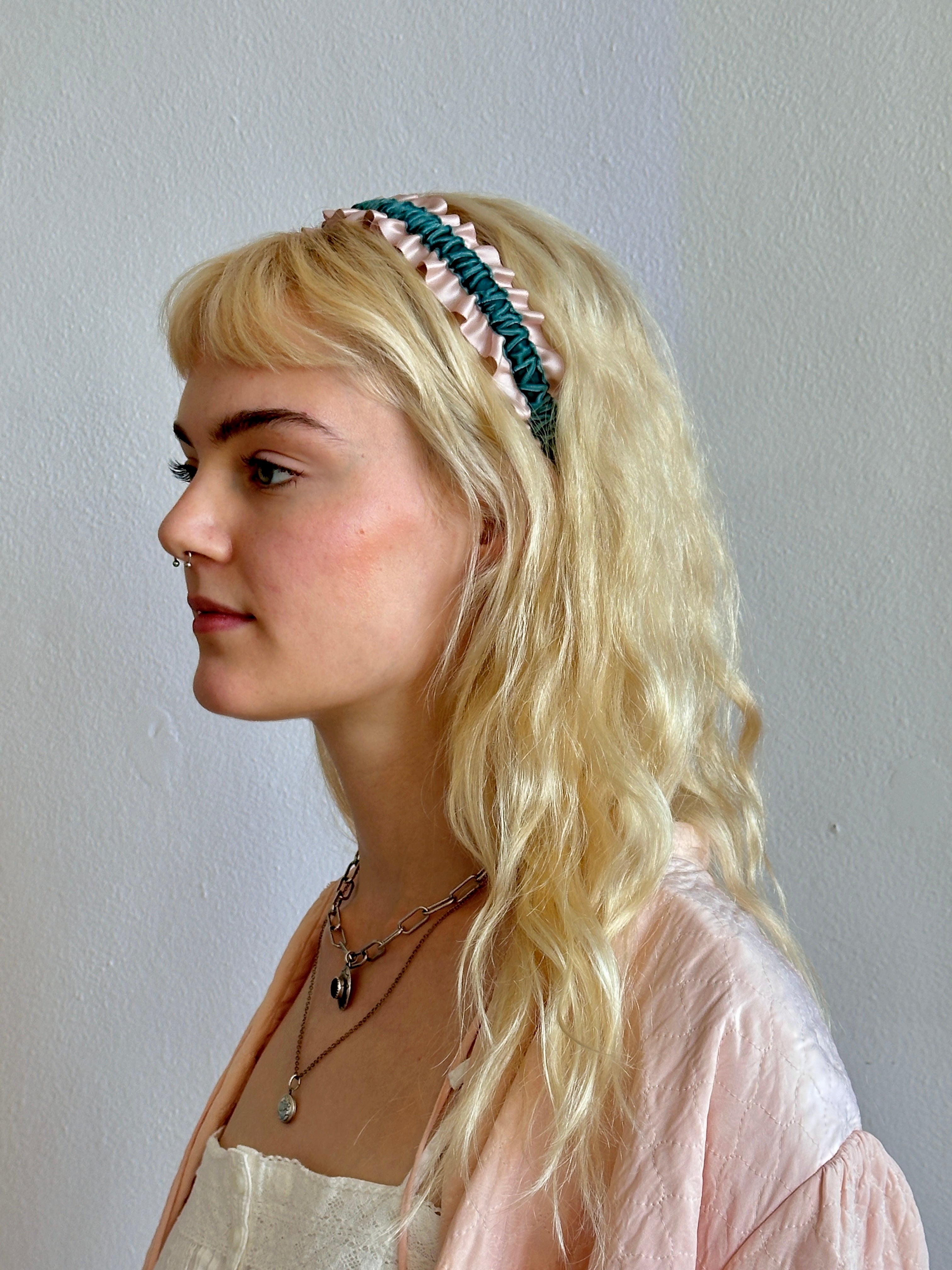 Antoinette Headband | Satin & Velvet Hair Band – Room Shop