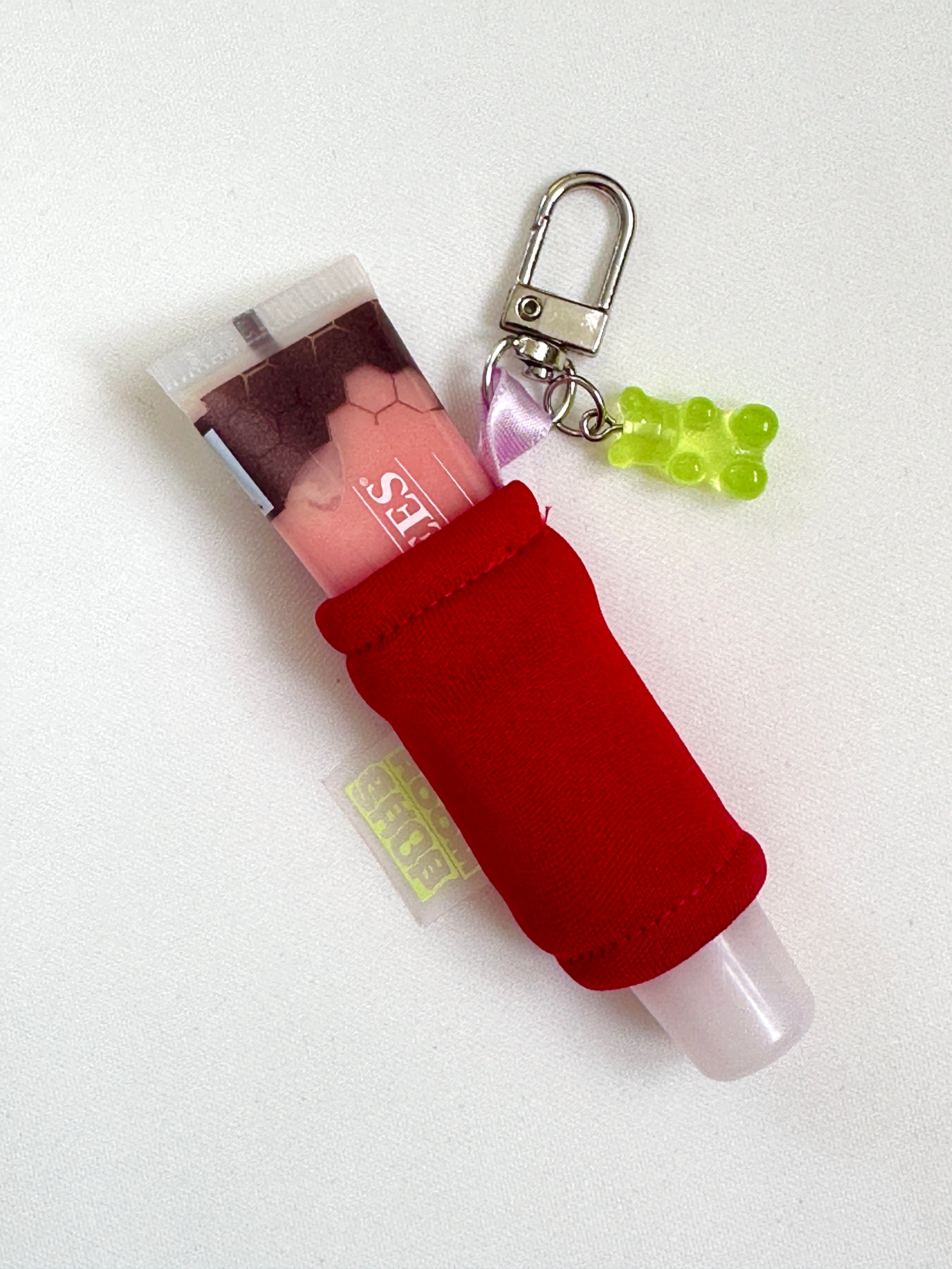 Lip Gloss Coozie Keychain