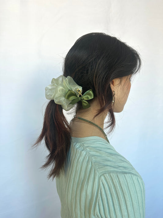 Marie Bow Charm Scrunchie