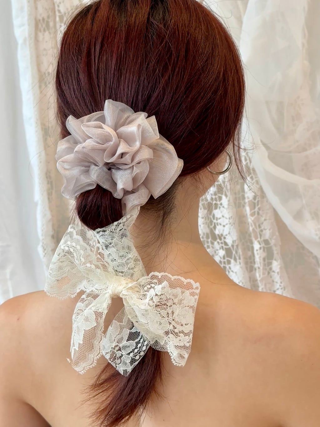 Mia Lace Scrunchie