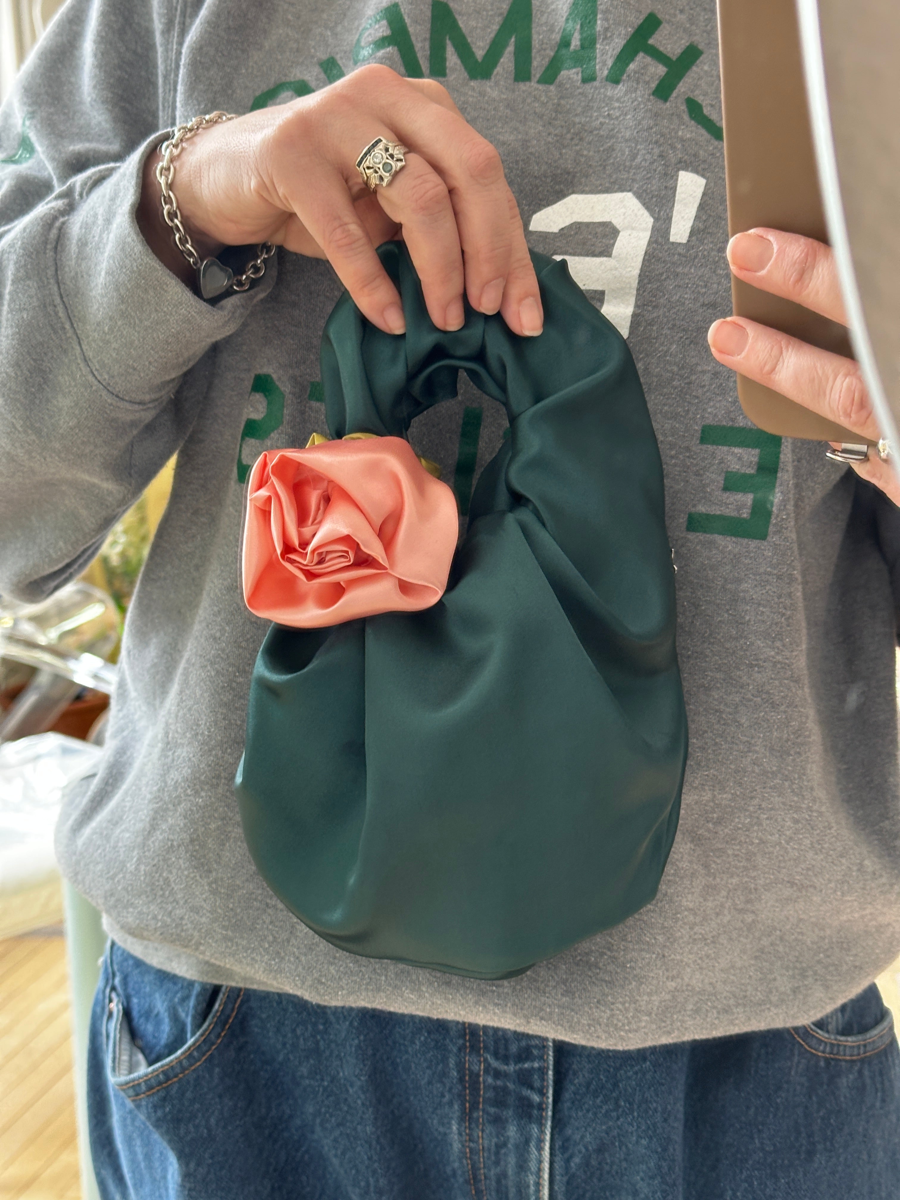 Rose Scrunchie Mini Bag