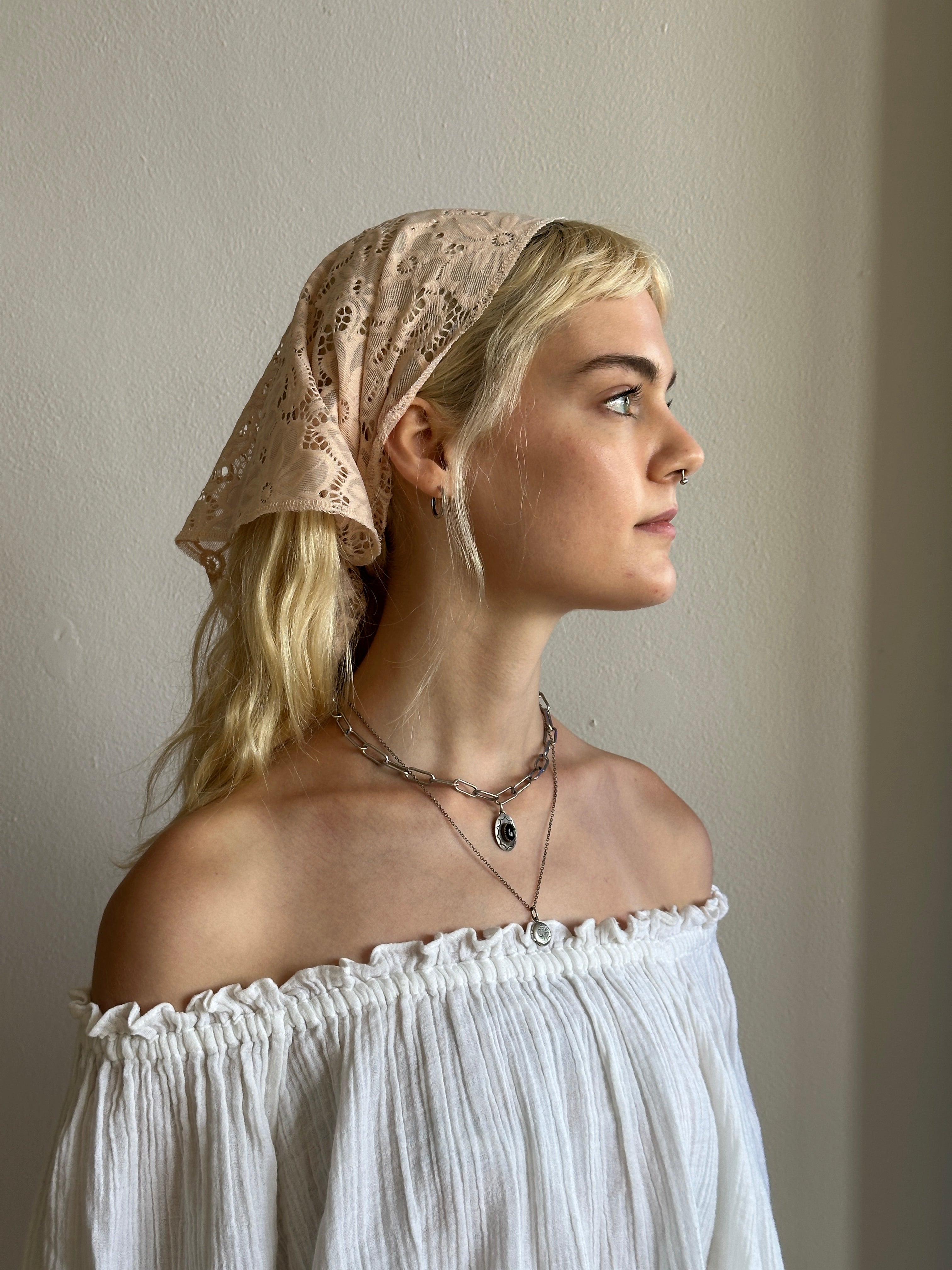 Stretch Lace Headscarf