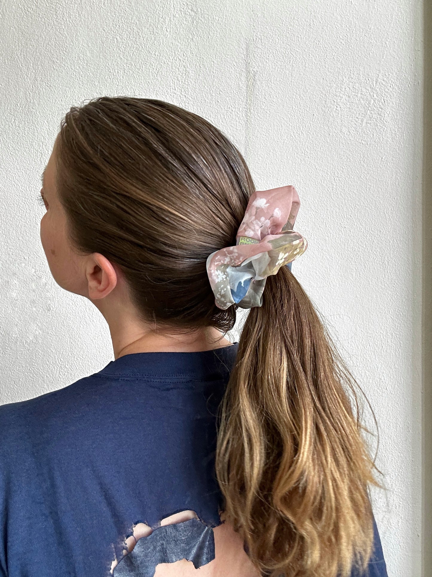 Printed Mini Cloud Scrunchie