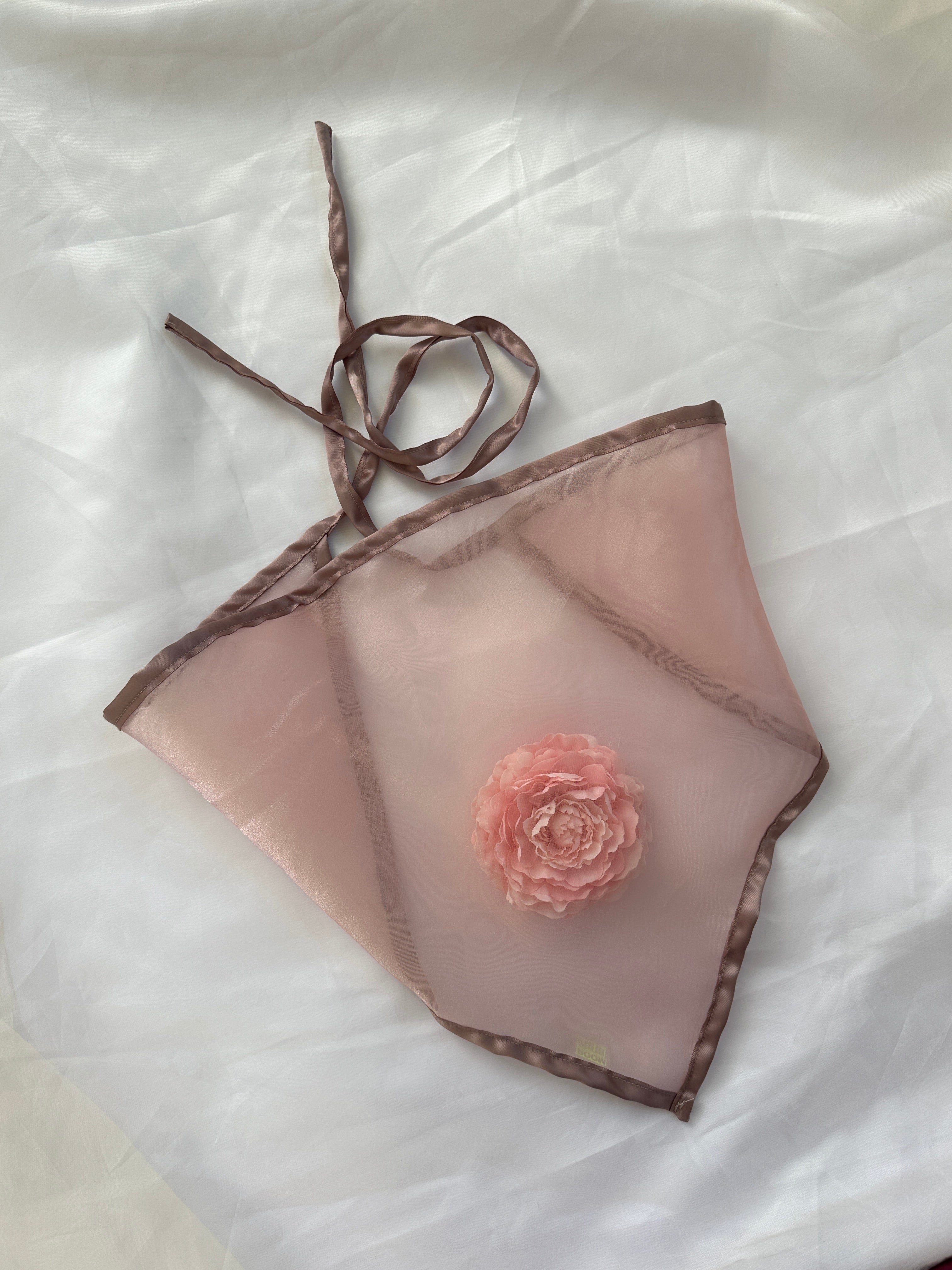 Peony Filled Headscarf