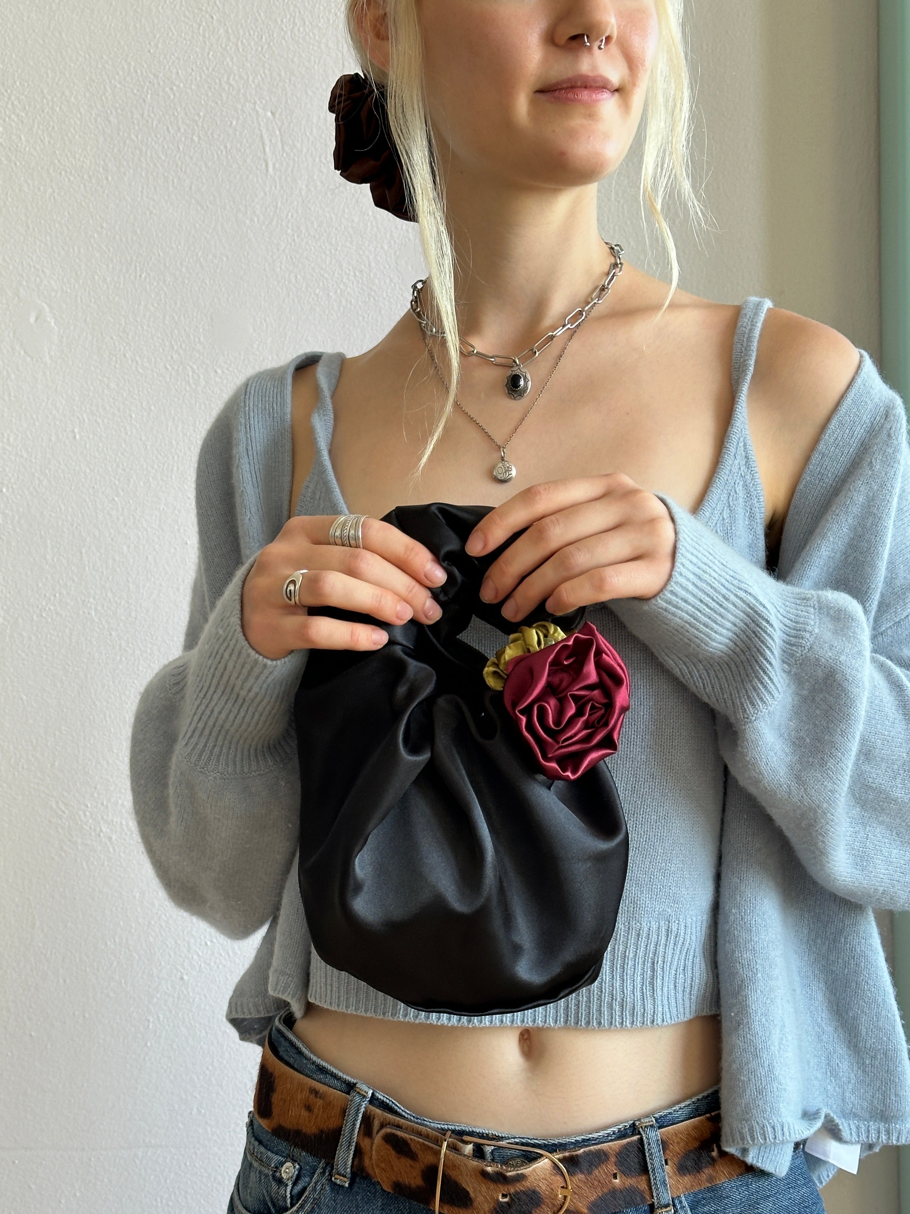 Rose Scrunchie Mini Bag