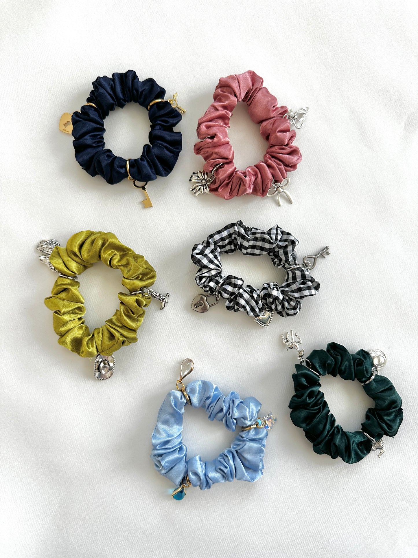 Customizable Charm Bracelet Scrunchie