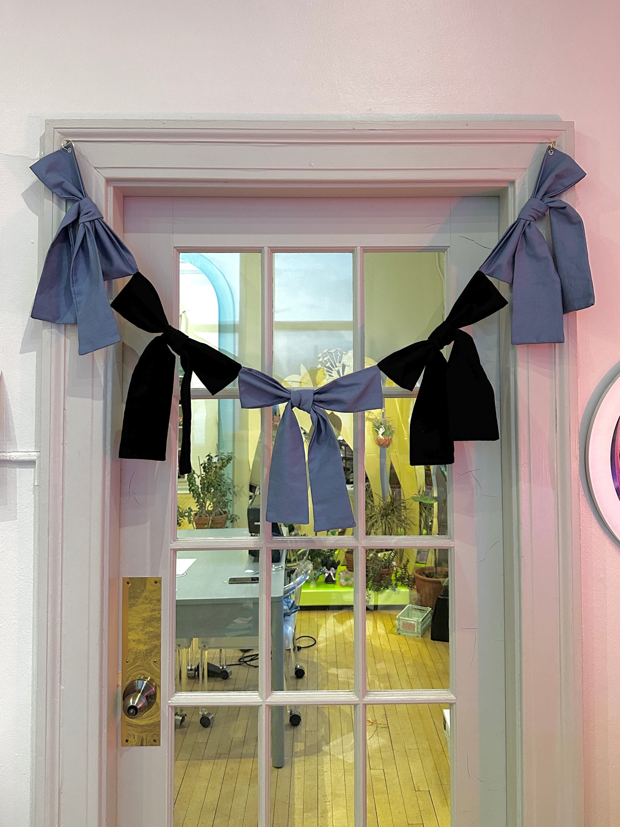 Canvas Bow Garland