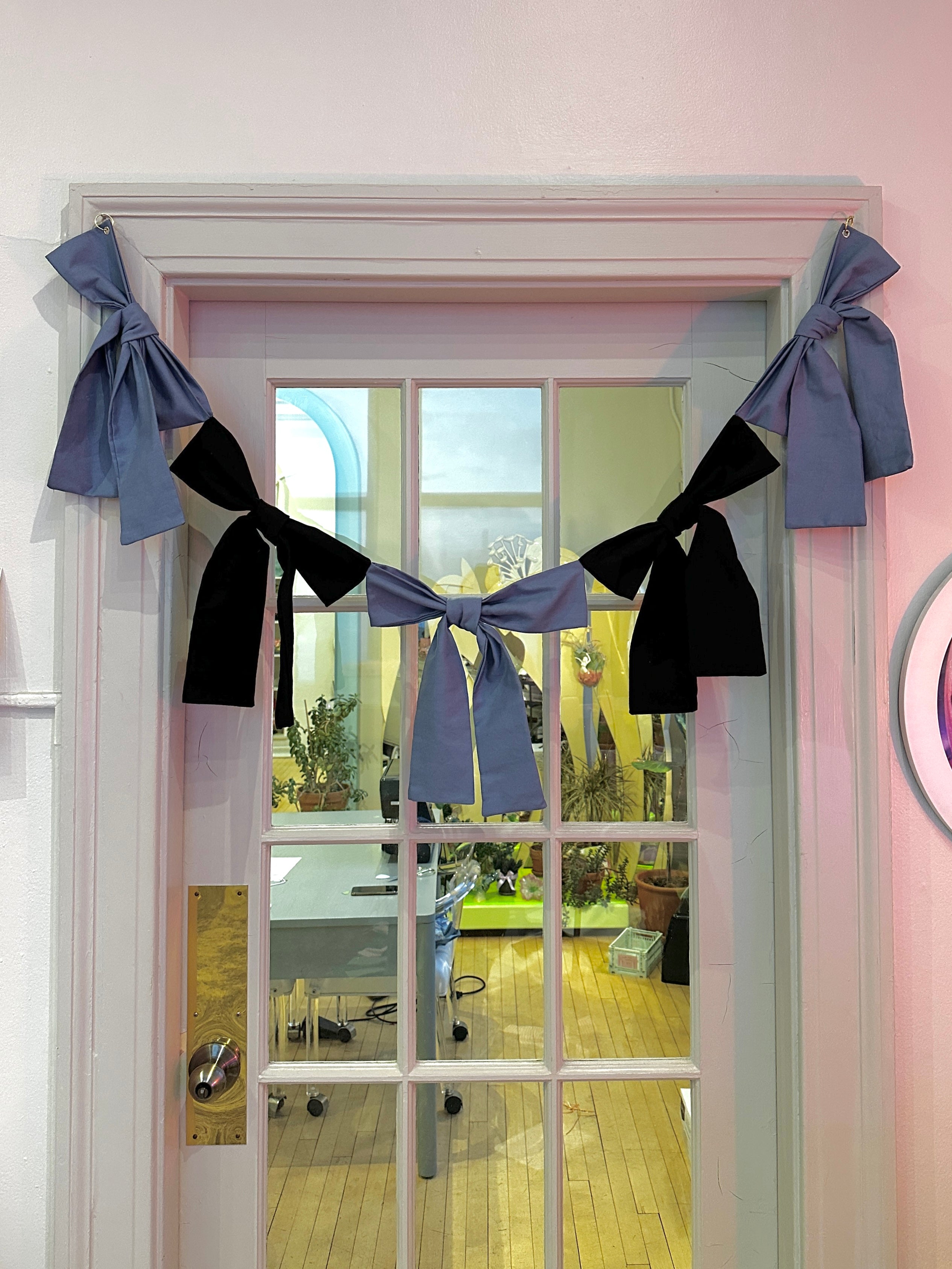 Canvas Bow Garland