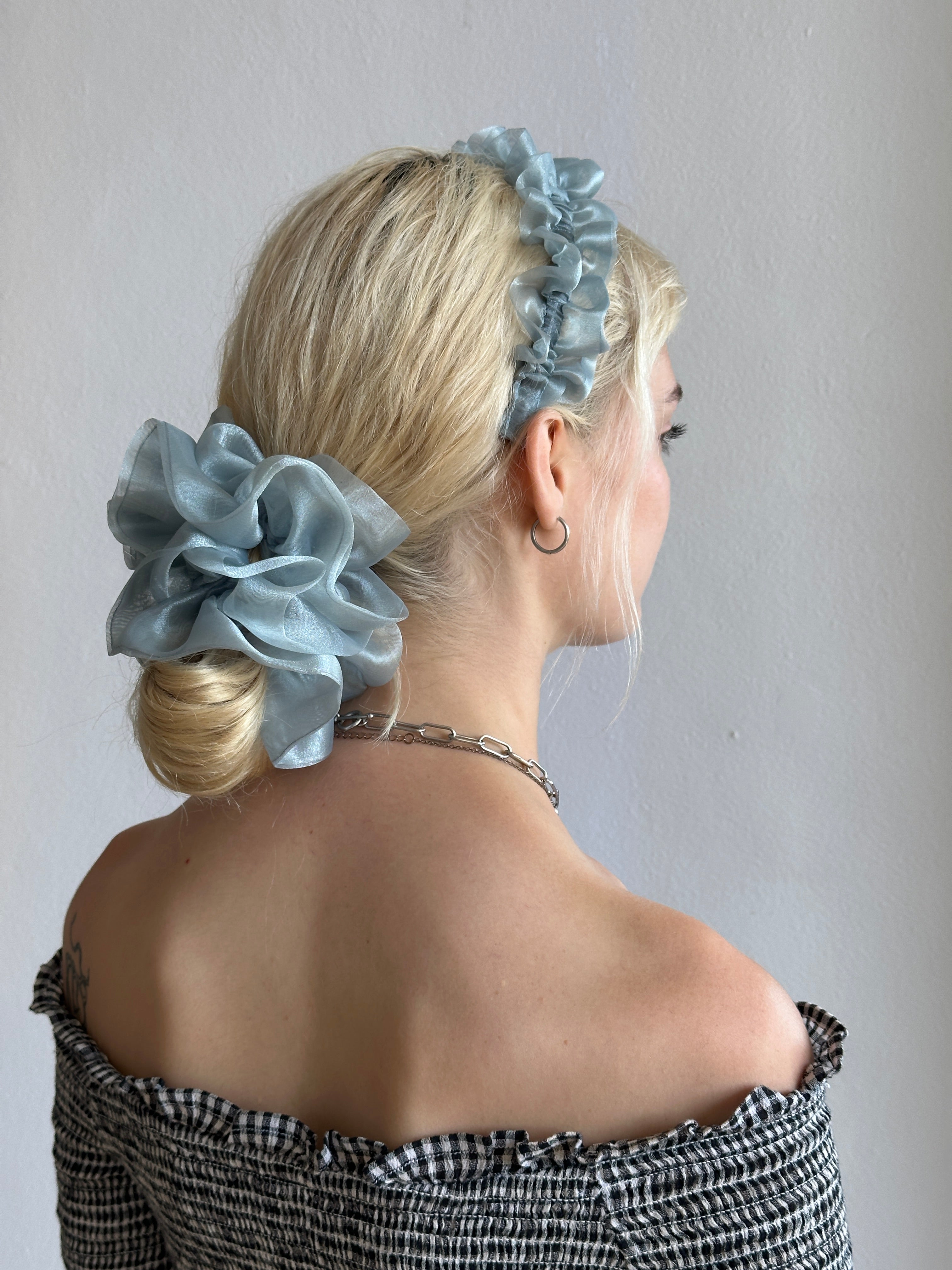 Cloud Ruffle Scrunchie