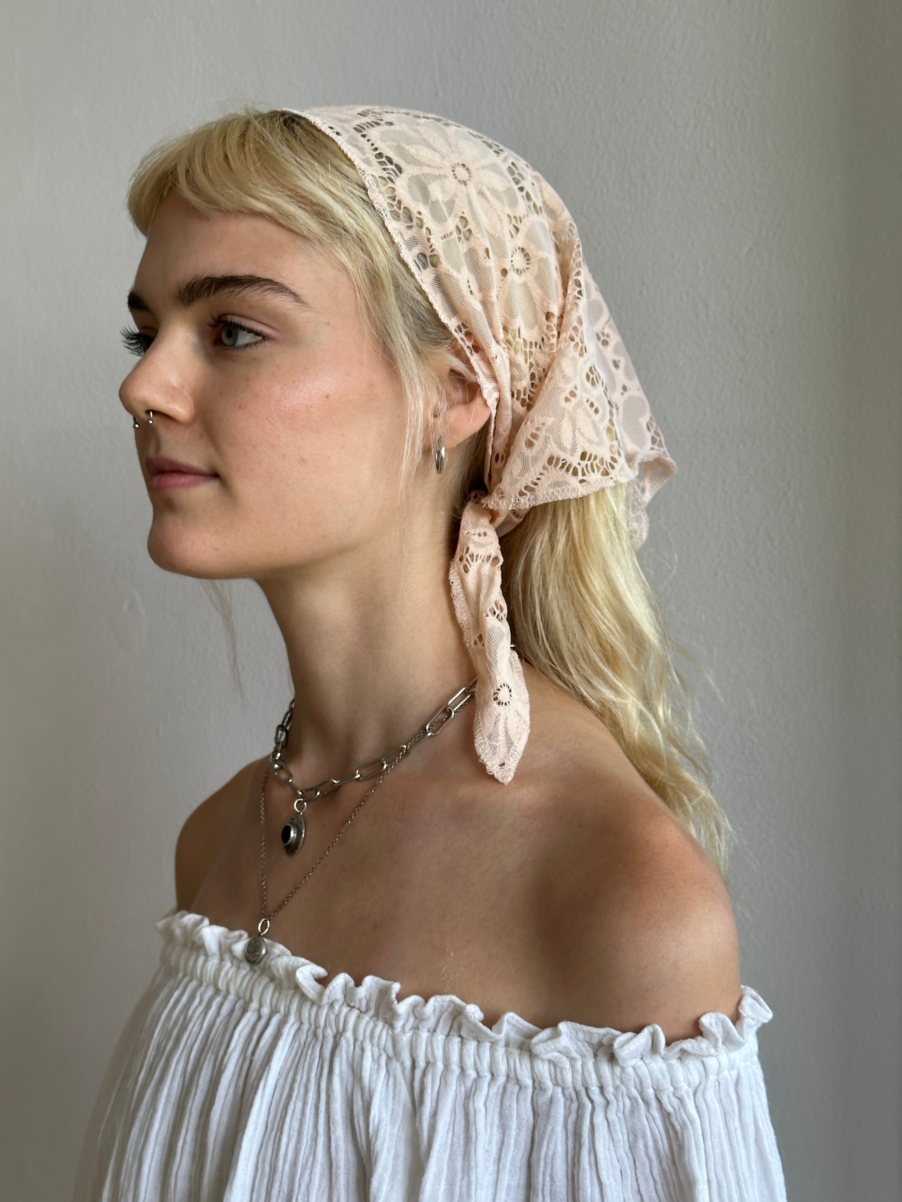 Stretch Lace Headscarf