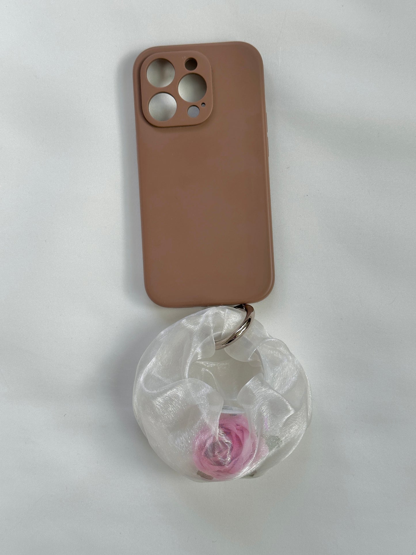 Miniature Rose Filled Bag Charm