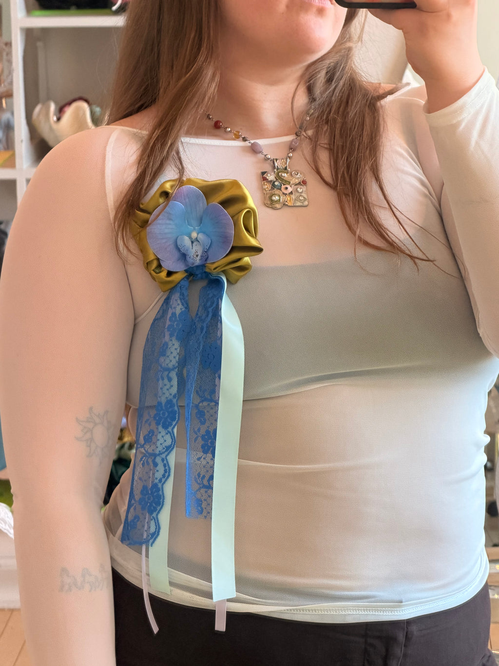 Odette Orchid Brooch