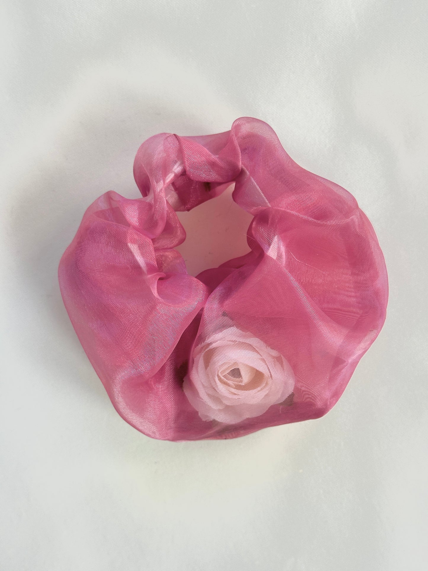 Miniature Rose Filled Bag Charm