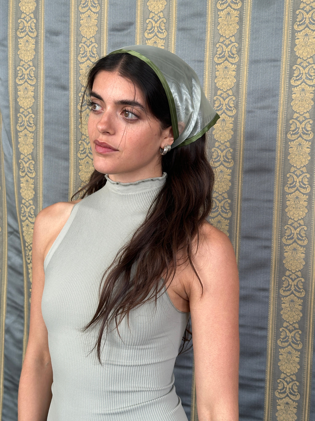 Peony Filled Headscarf