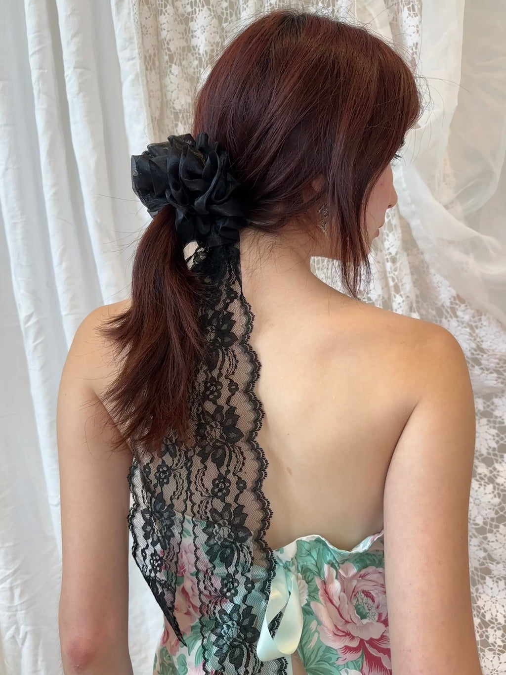 Mia Lace Scrunchie