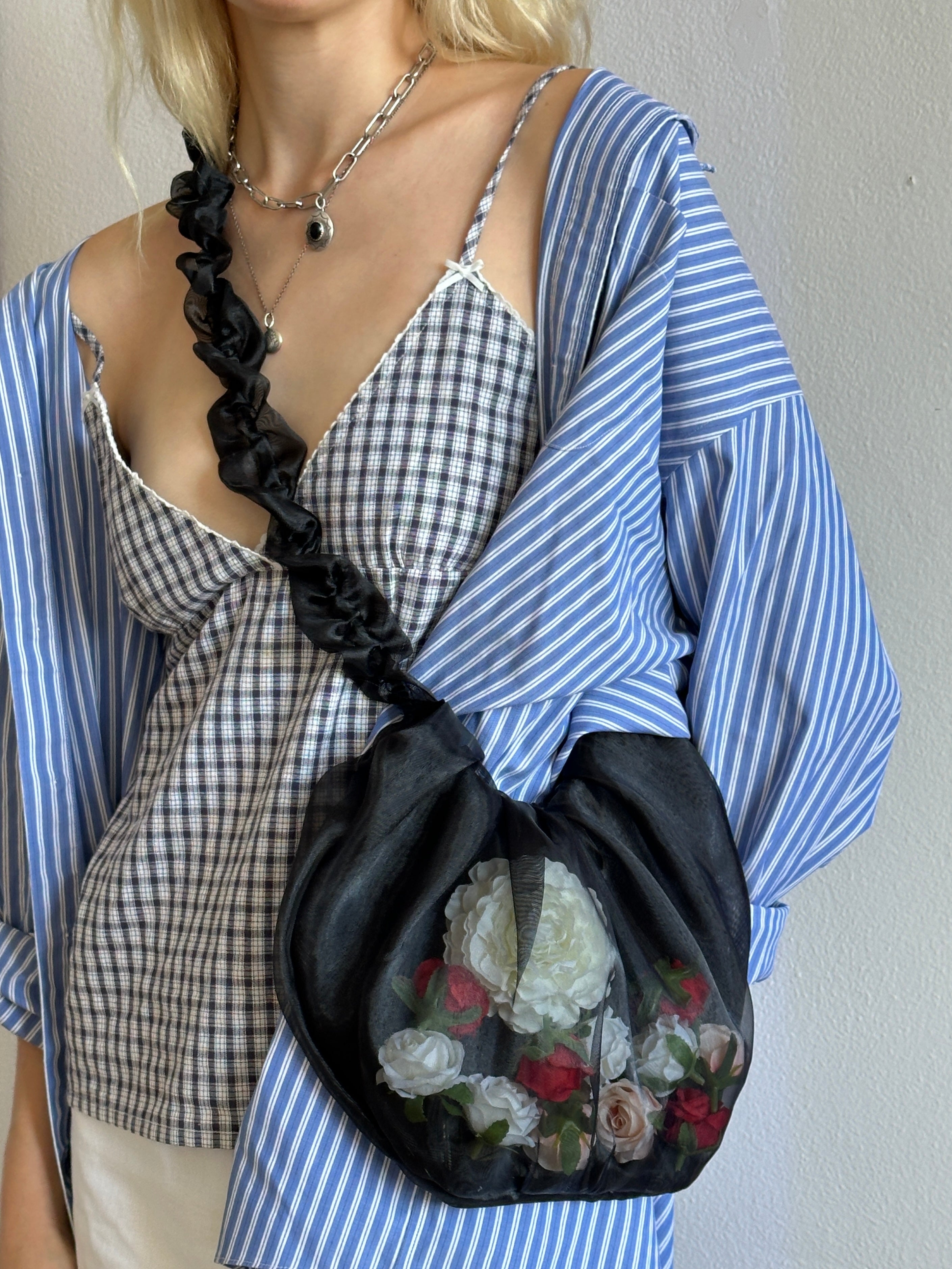 Rose Filled Crossbody Bag
