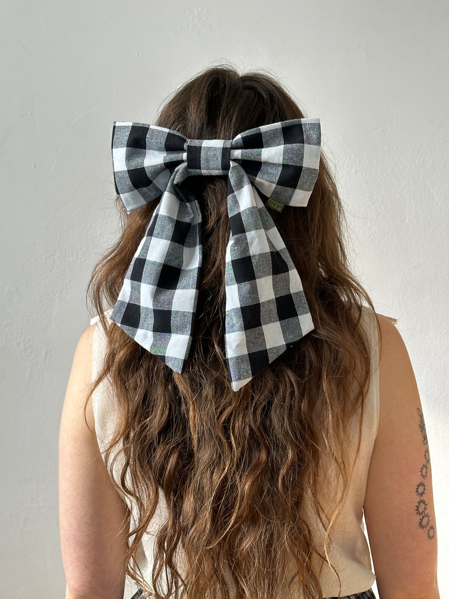 Picnic Gingham Bow Clip