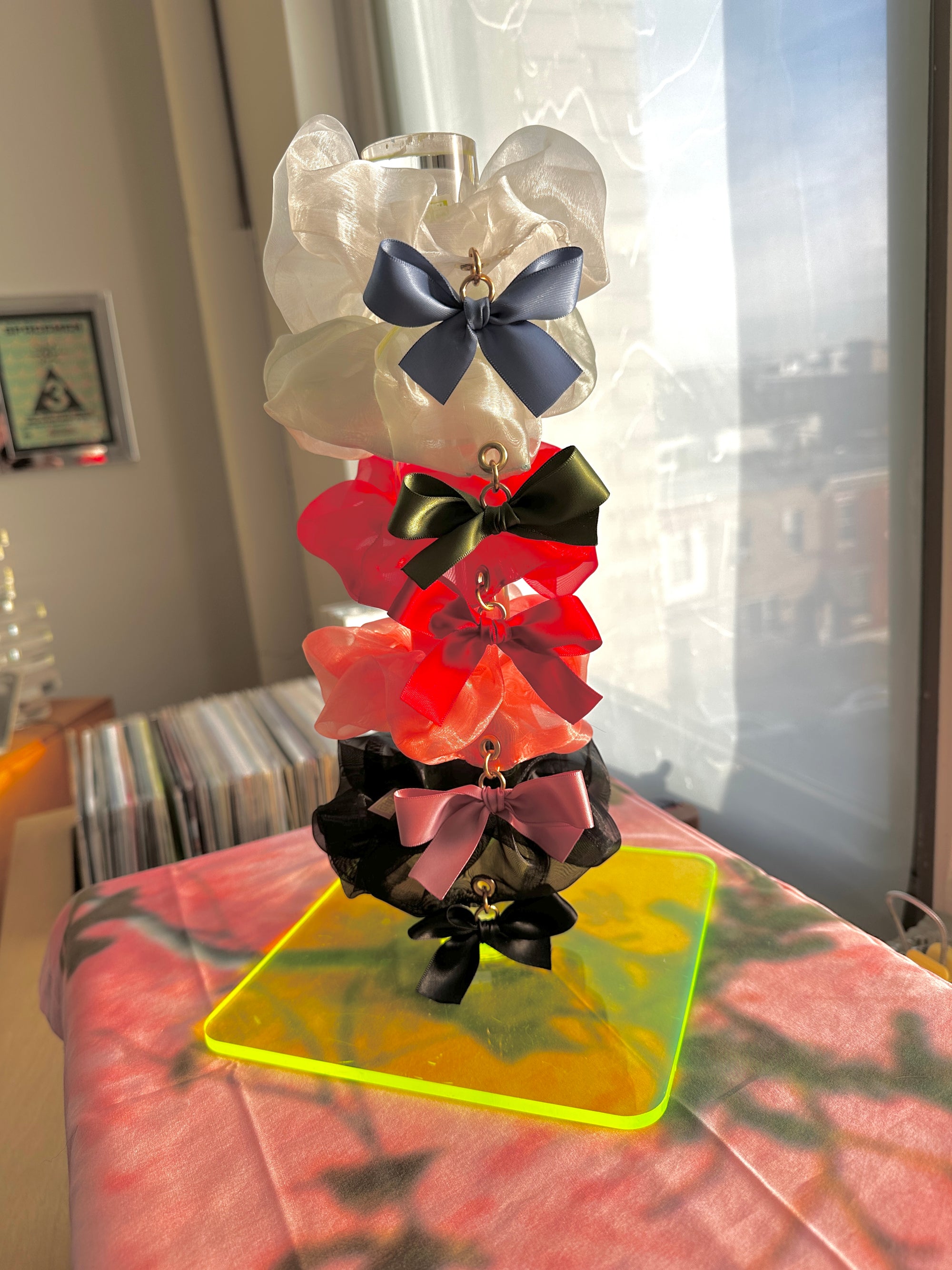 Marie Bow Charm Scrunchie