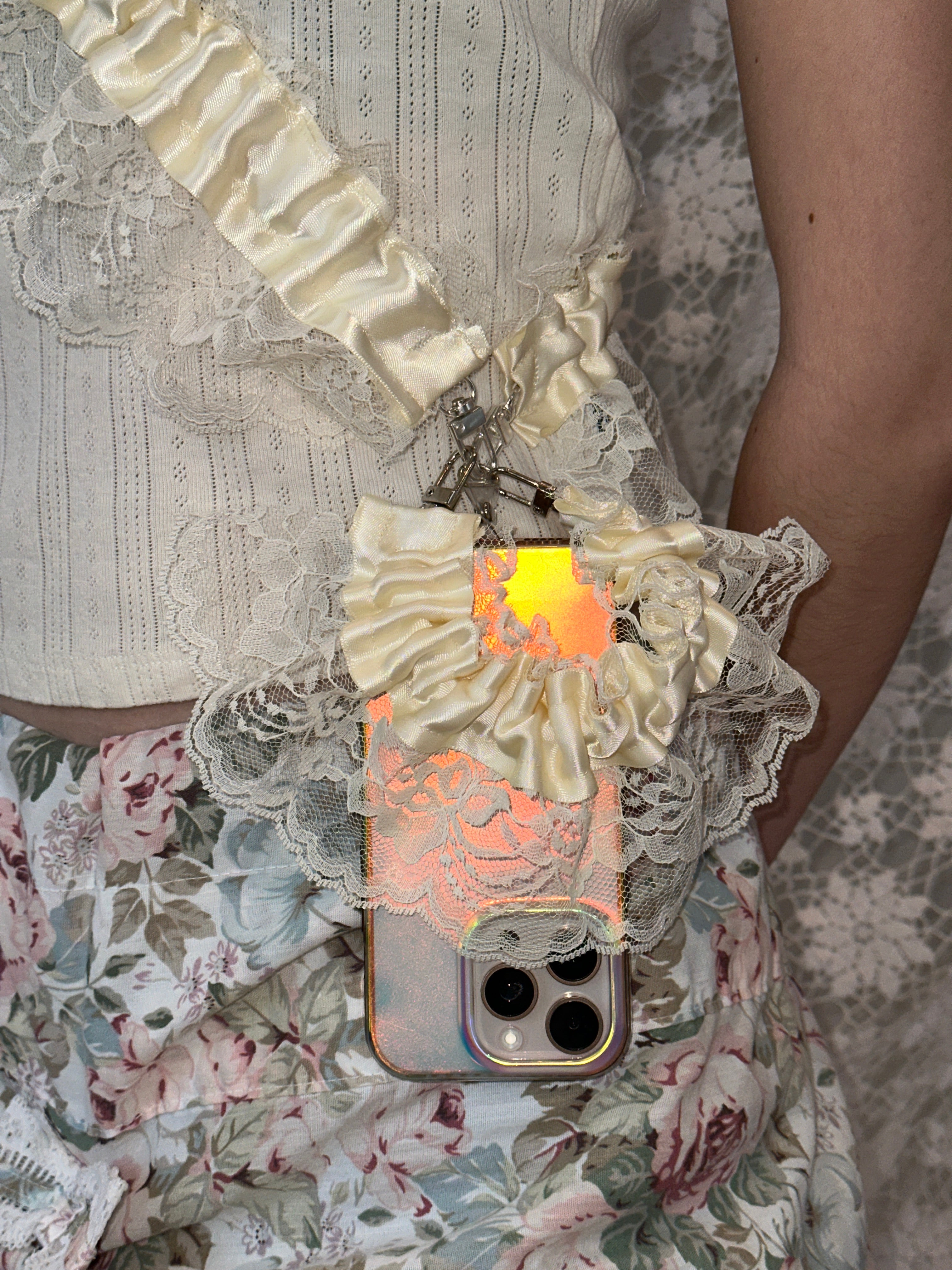 Lace Cuff Phone Wristlet