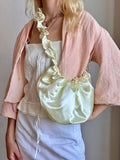 Satin Ruffle xbody Bag