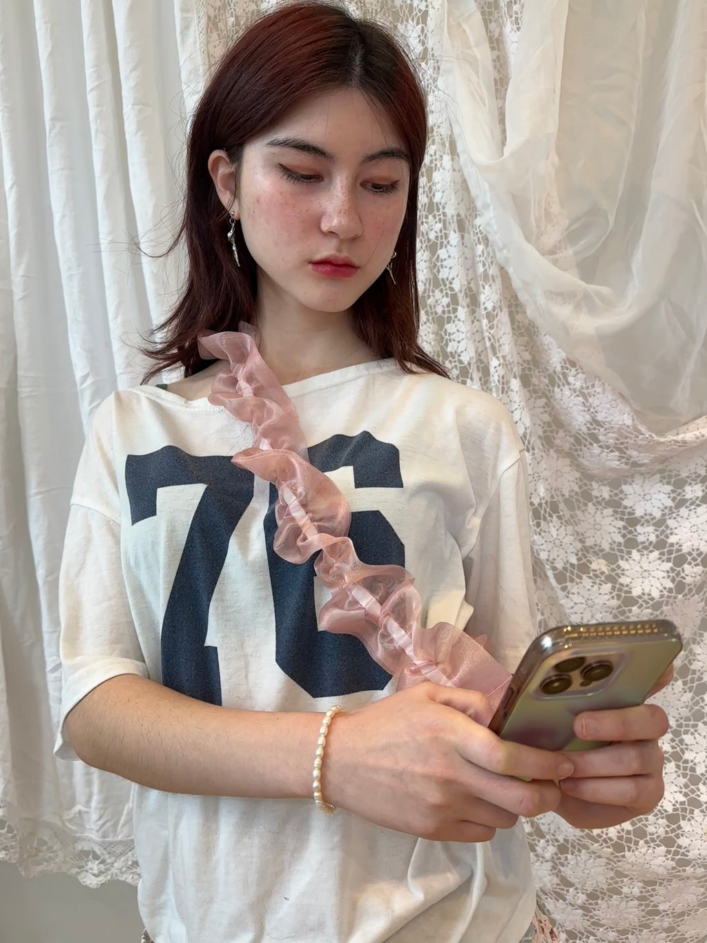 Ruffle Phone Strap