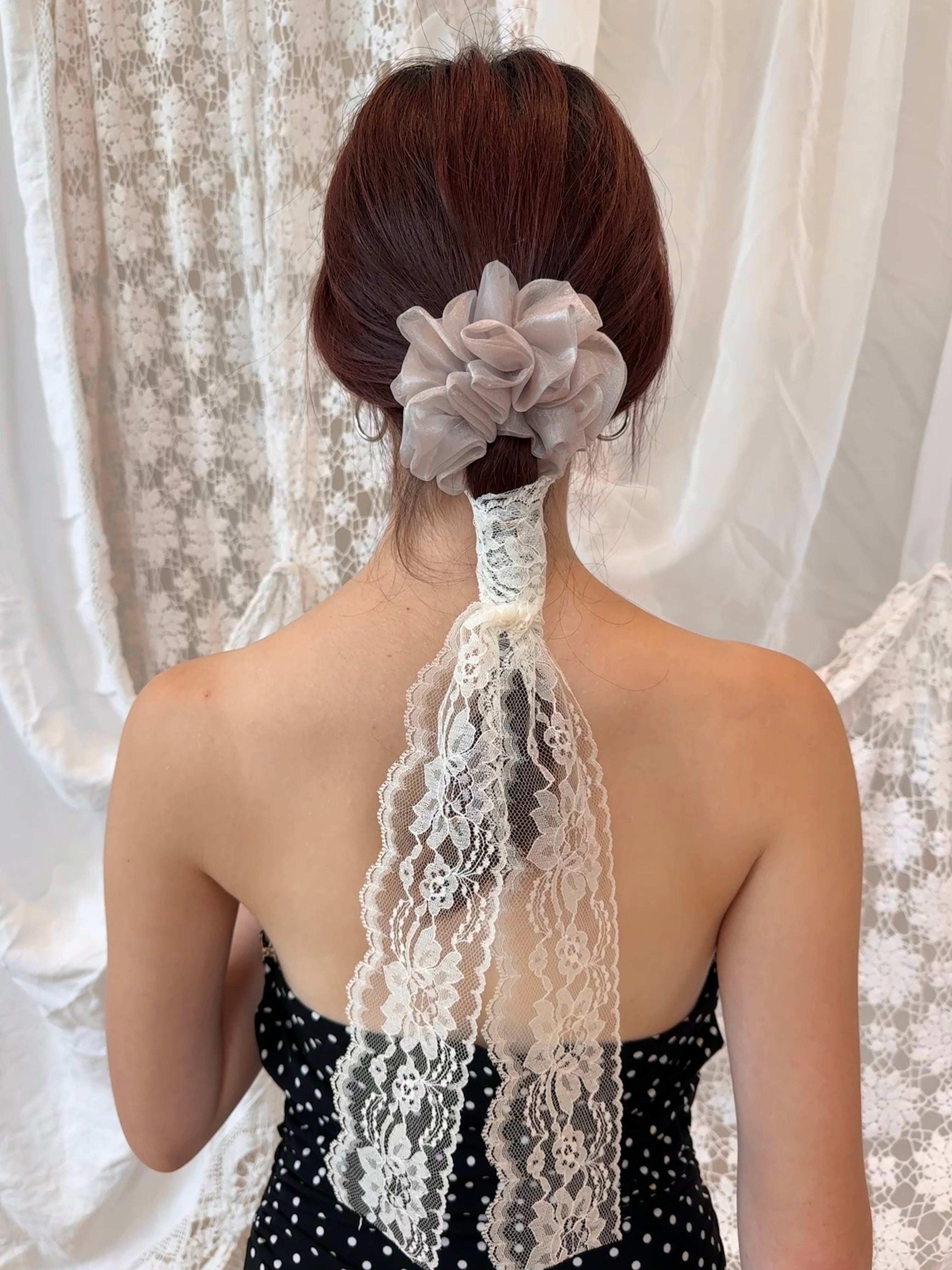 Mia Lace Scrunchie