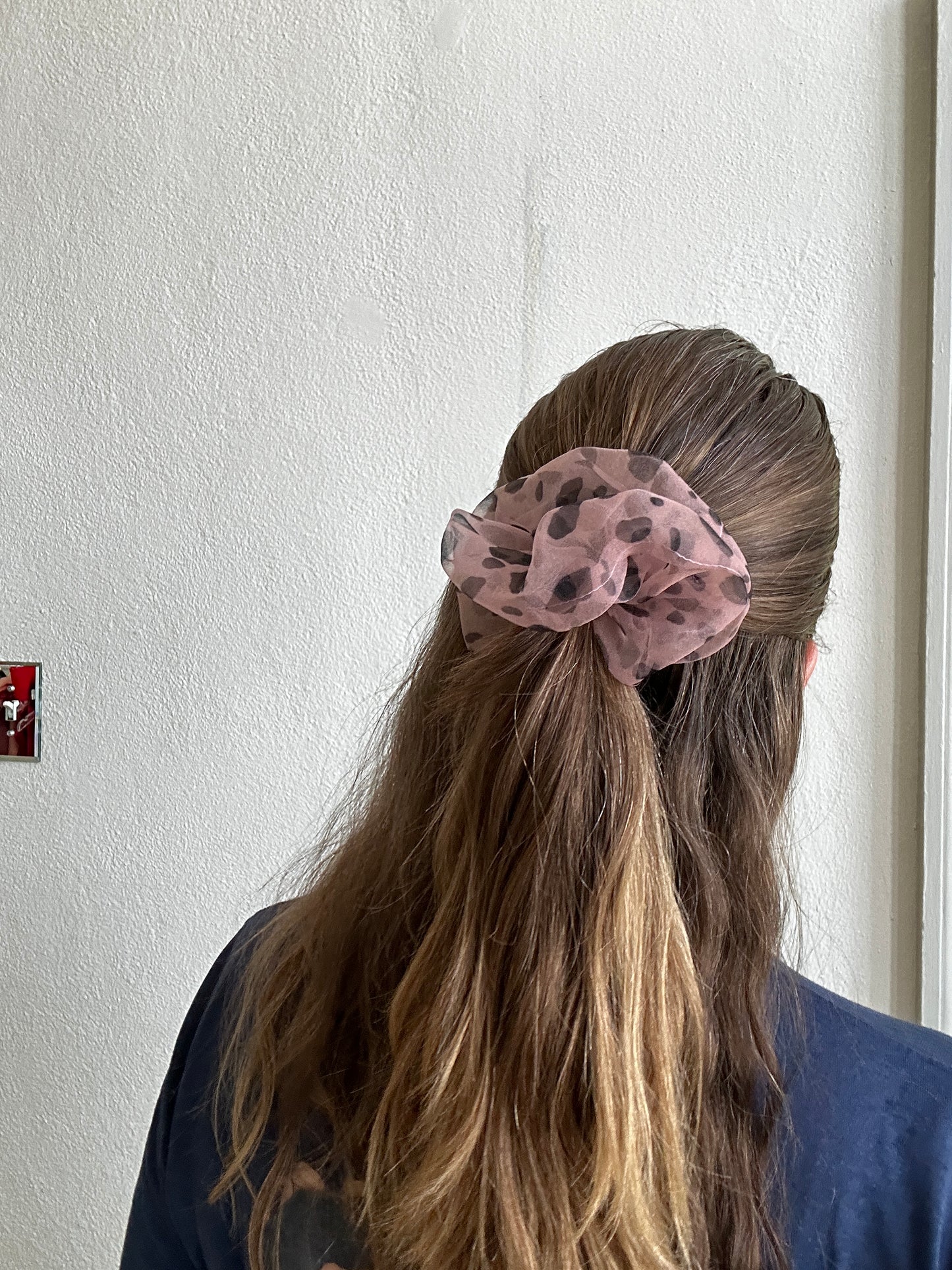 Printed Mini Cloud Scrunchie