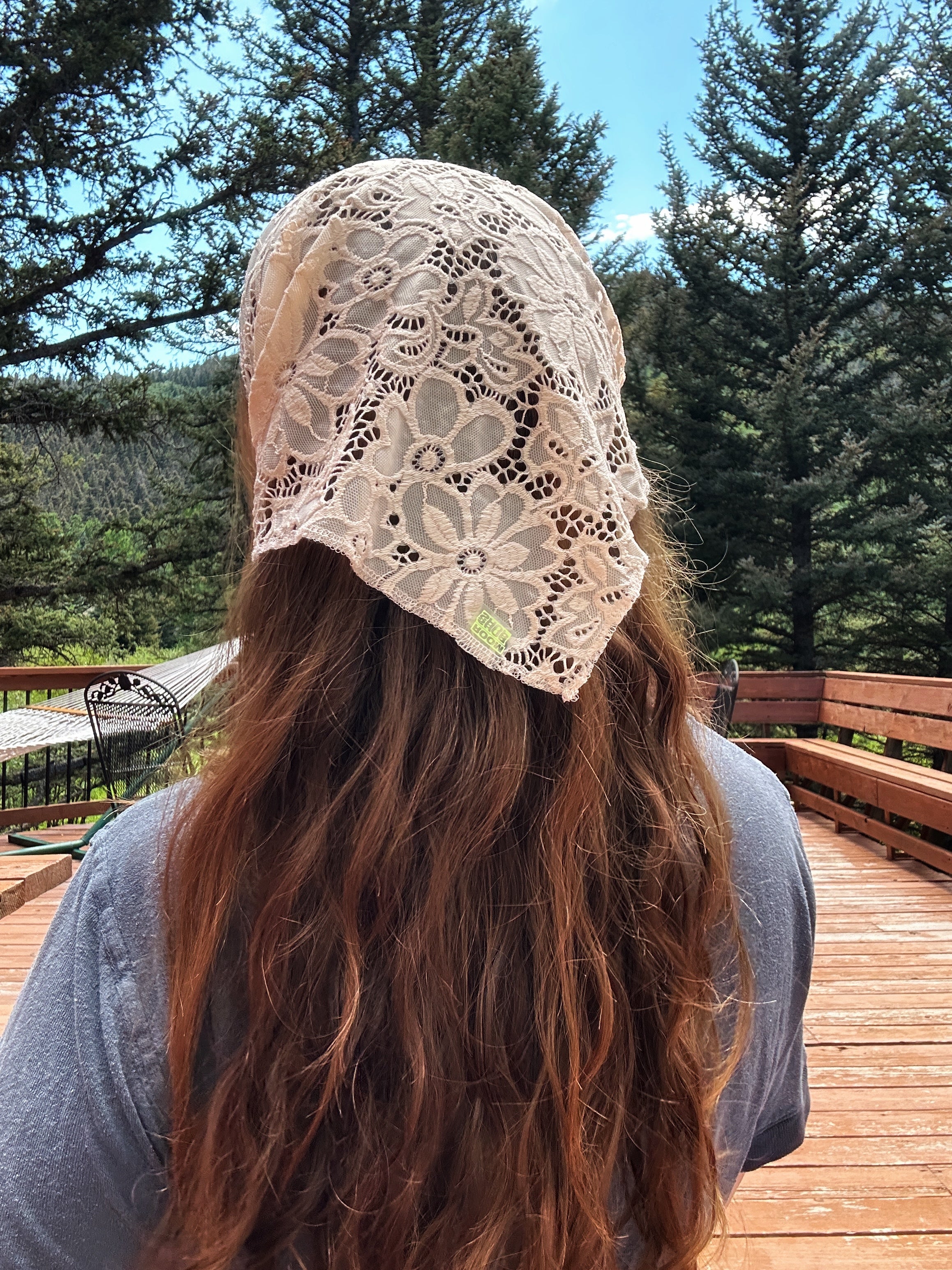 Stretch Lace Headscarf