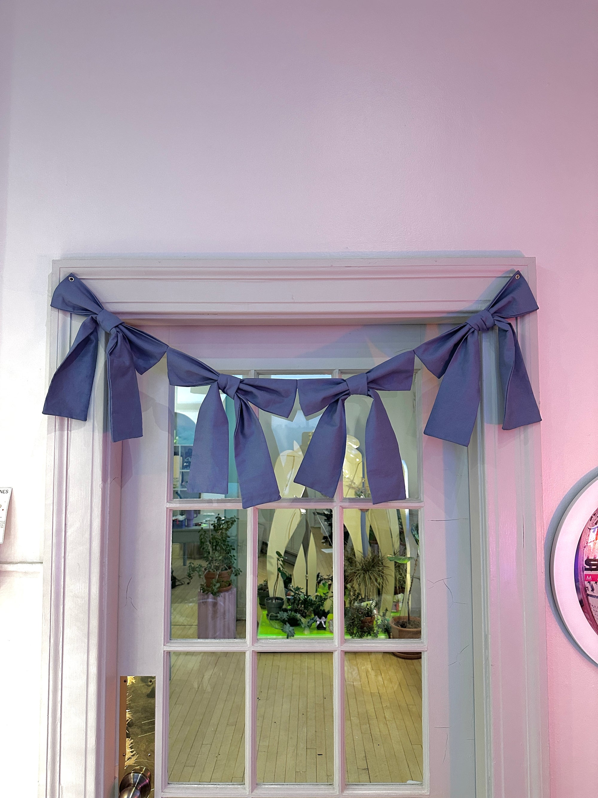 Canvas Bow Garland
