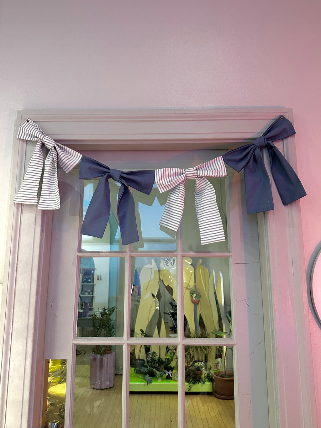 Canvas Bow Garland