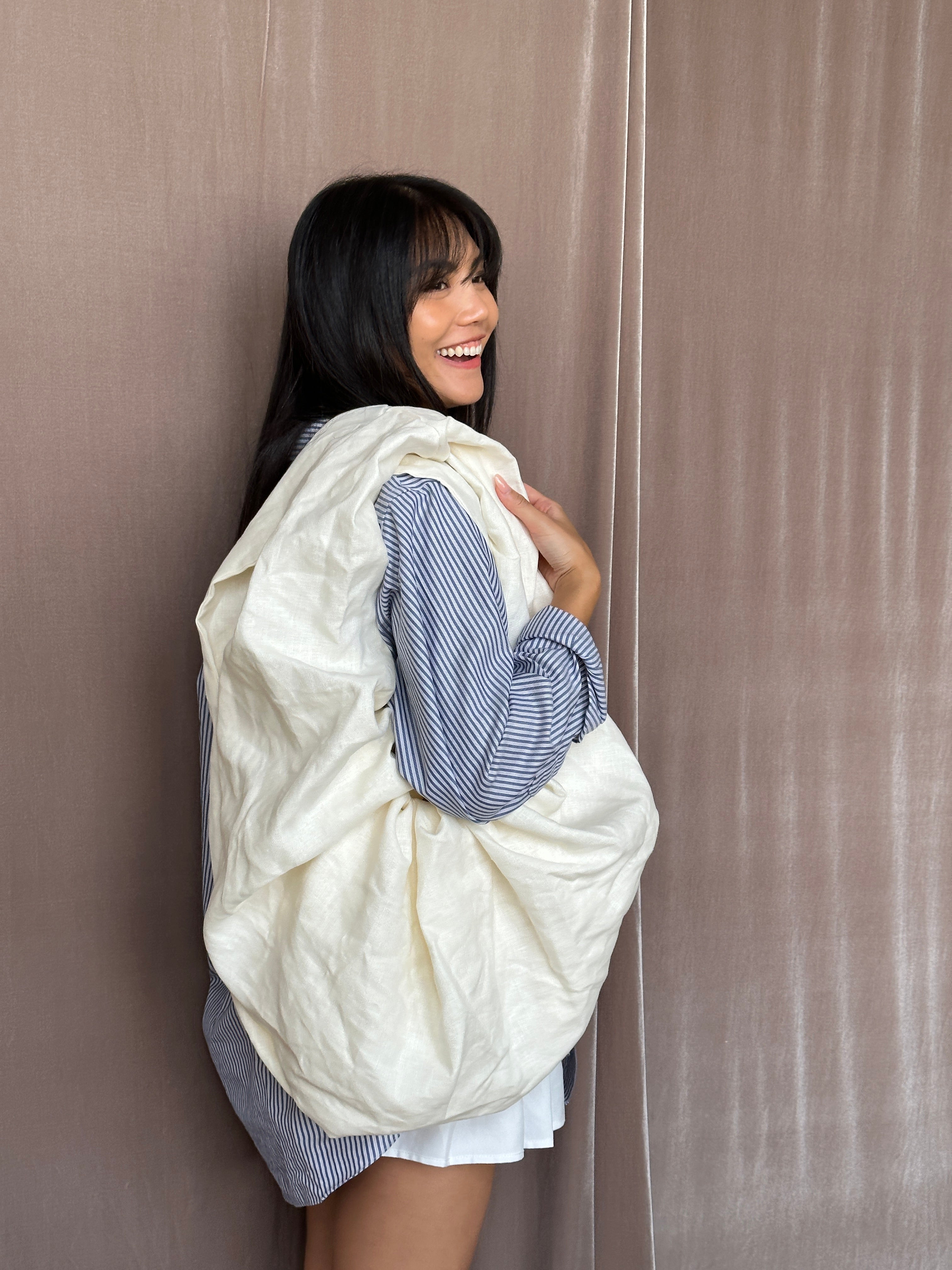 XL Linen Bounce Bag